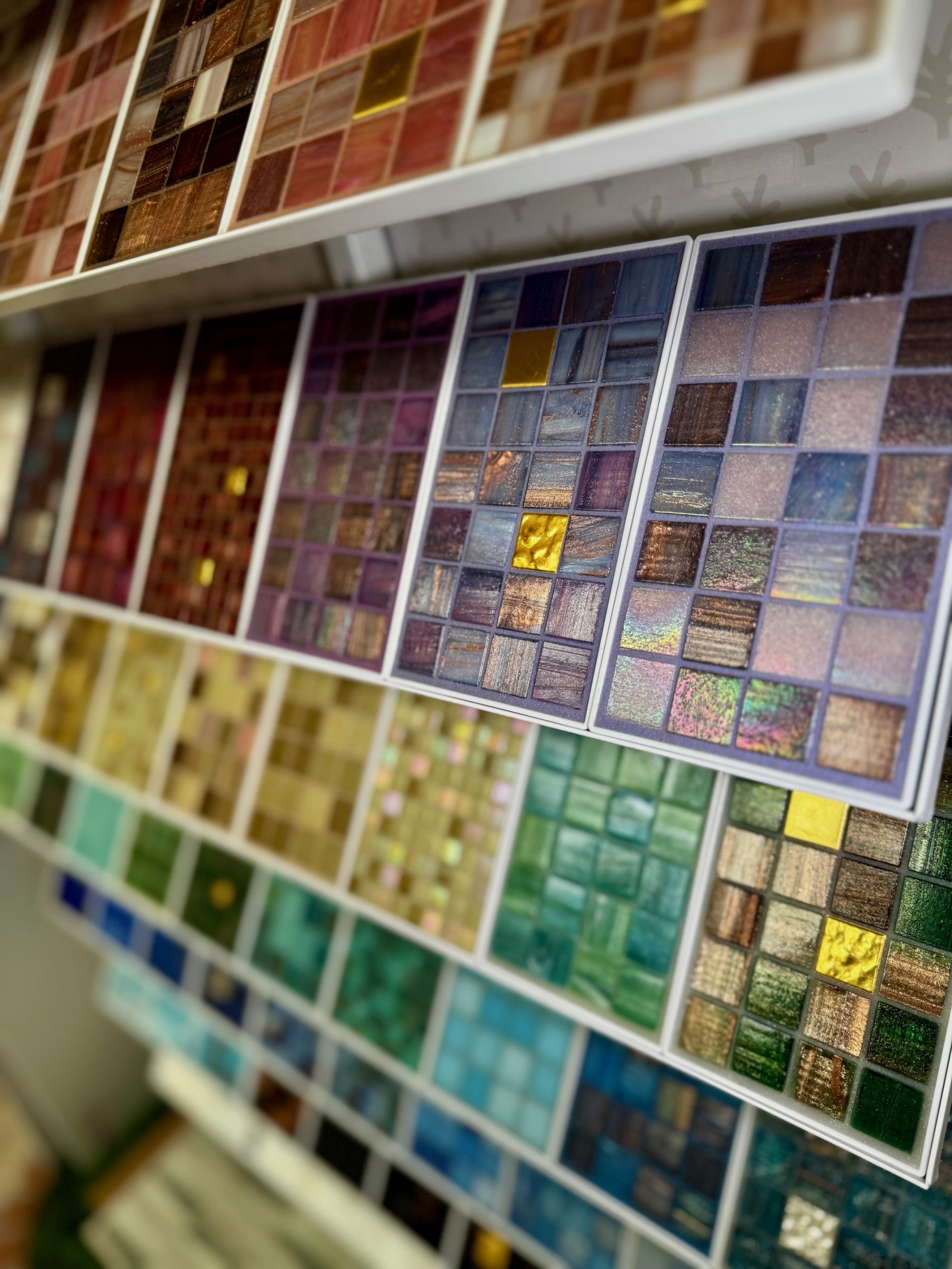 Mosaik Muster in verschieden Farben